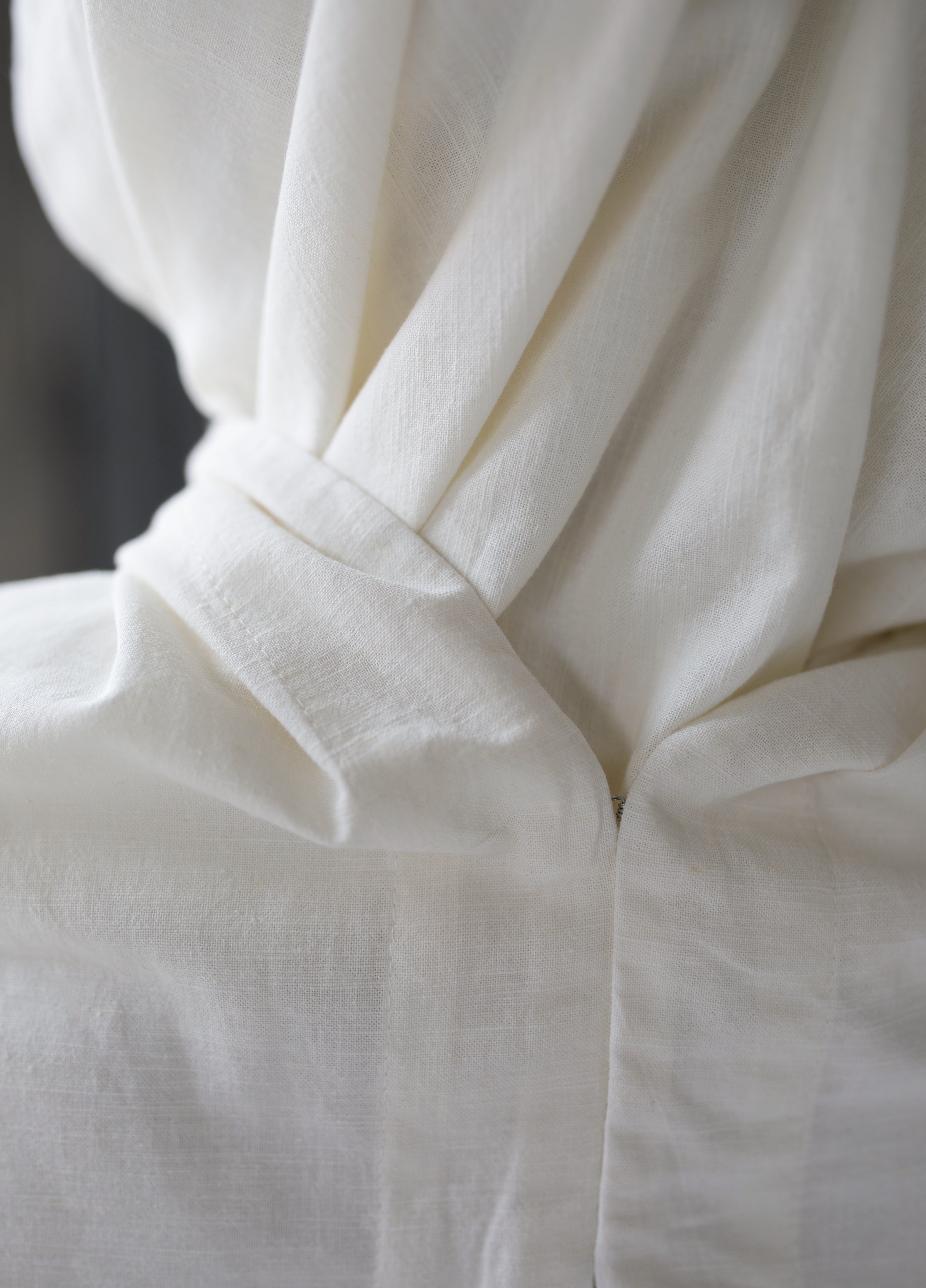 Ivory Linen Prayer Gown