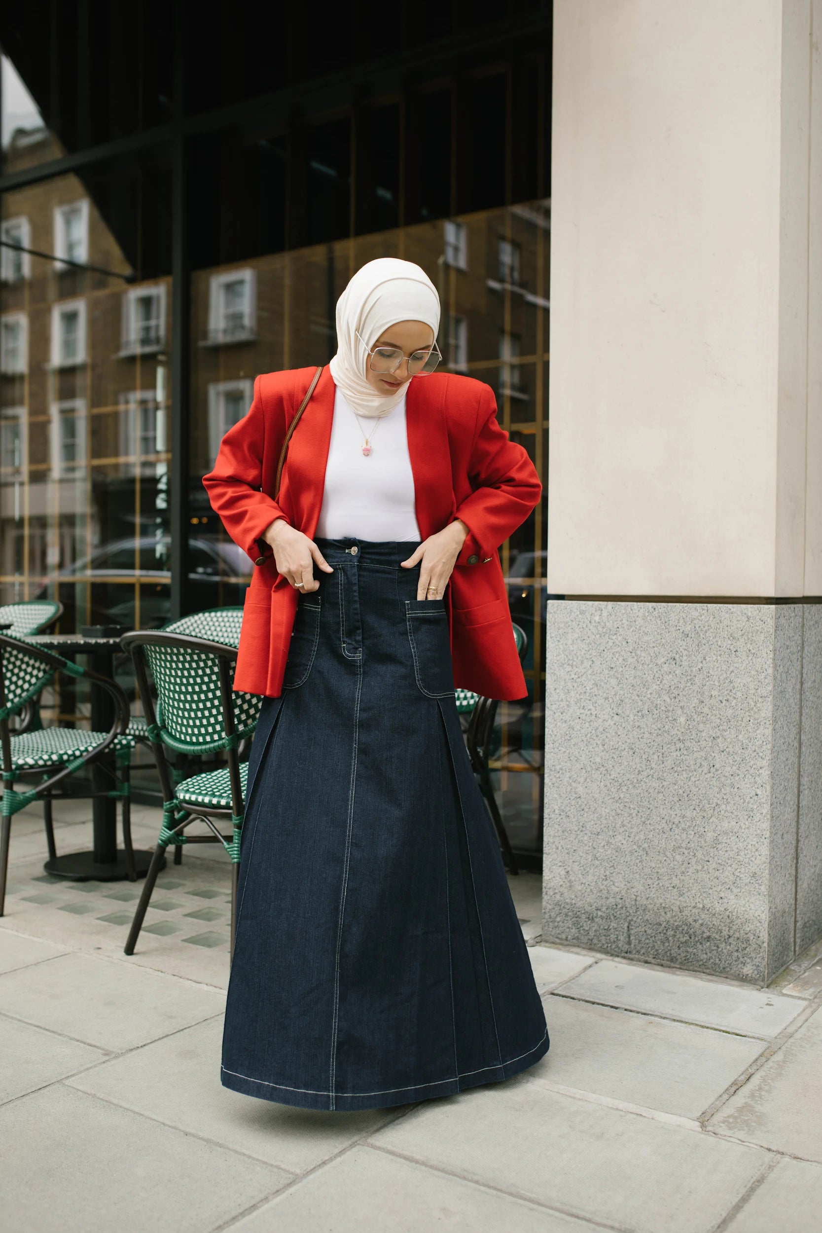 Denim Maxi Skirt