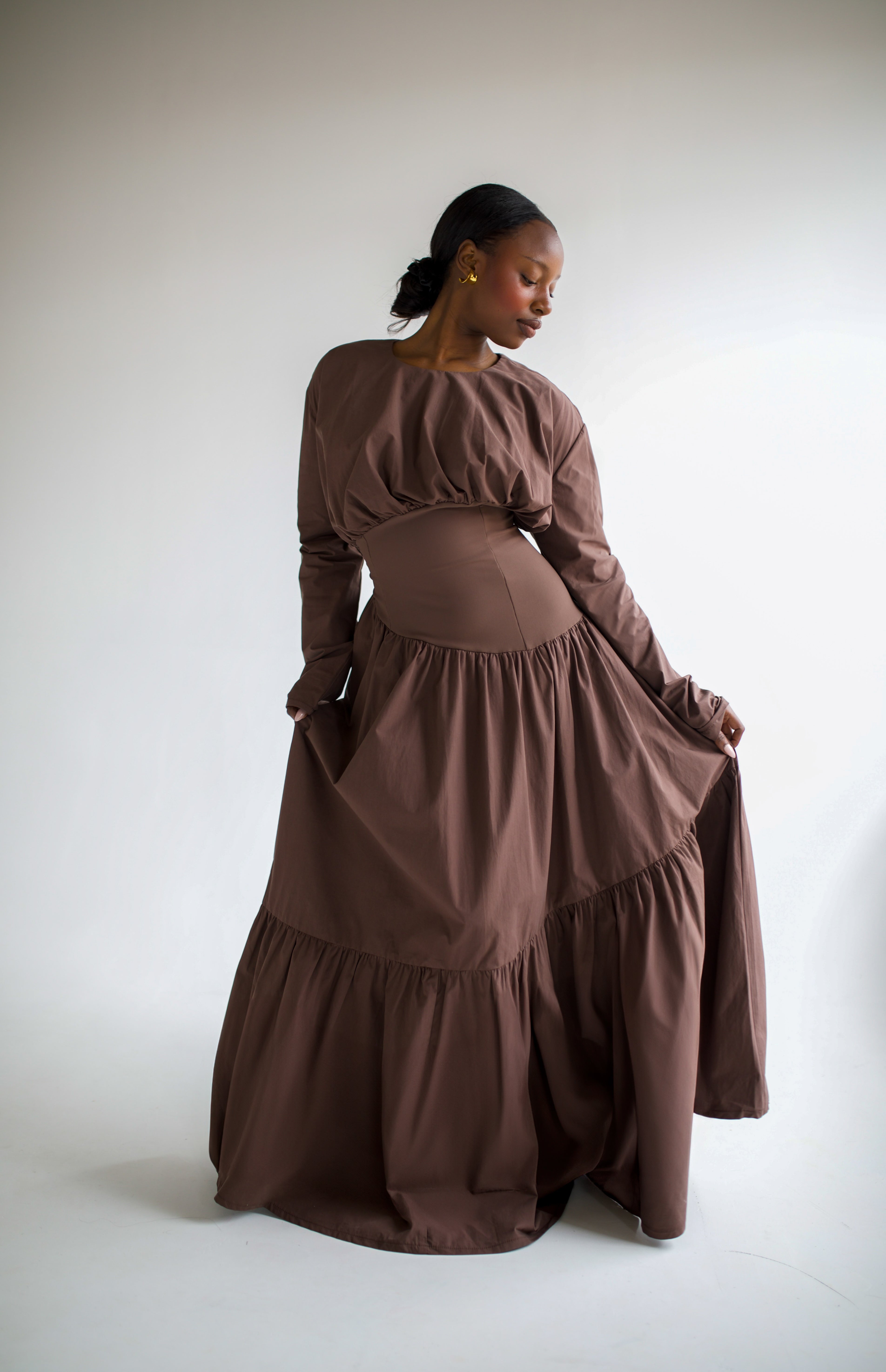 Liyana Dress - Brown