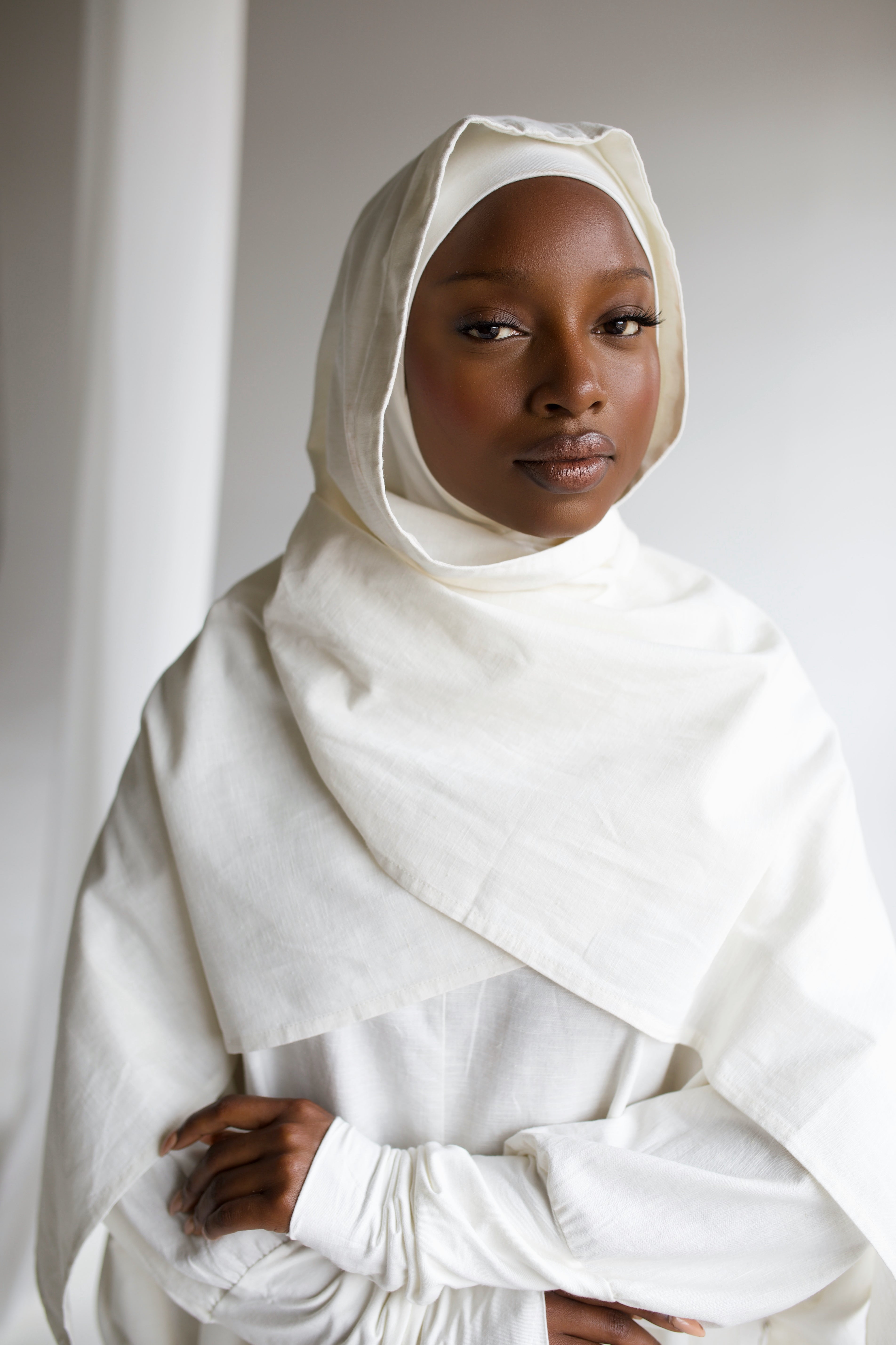 Ivory Linen Prayer Gown