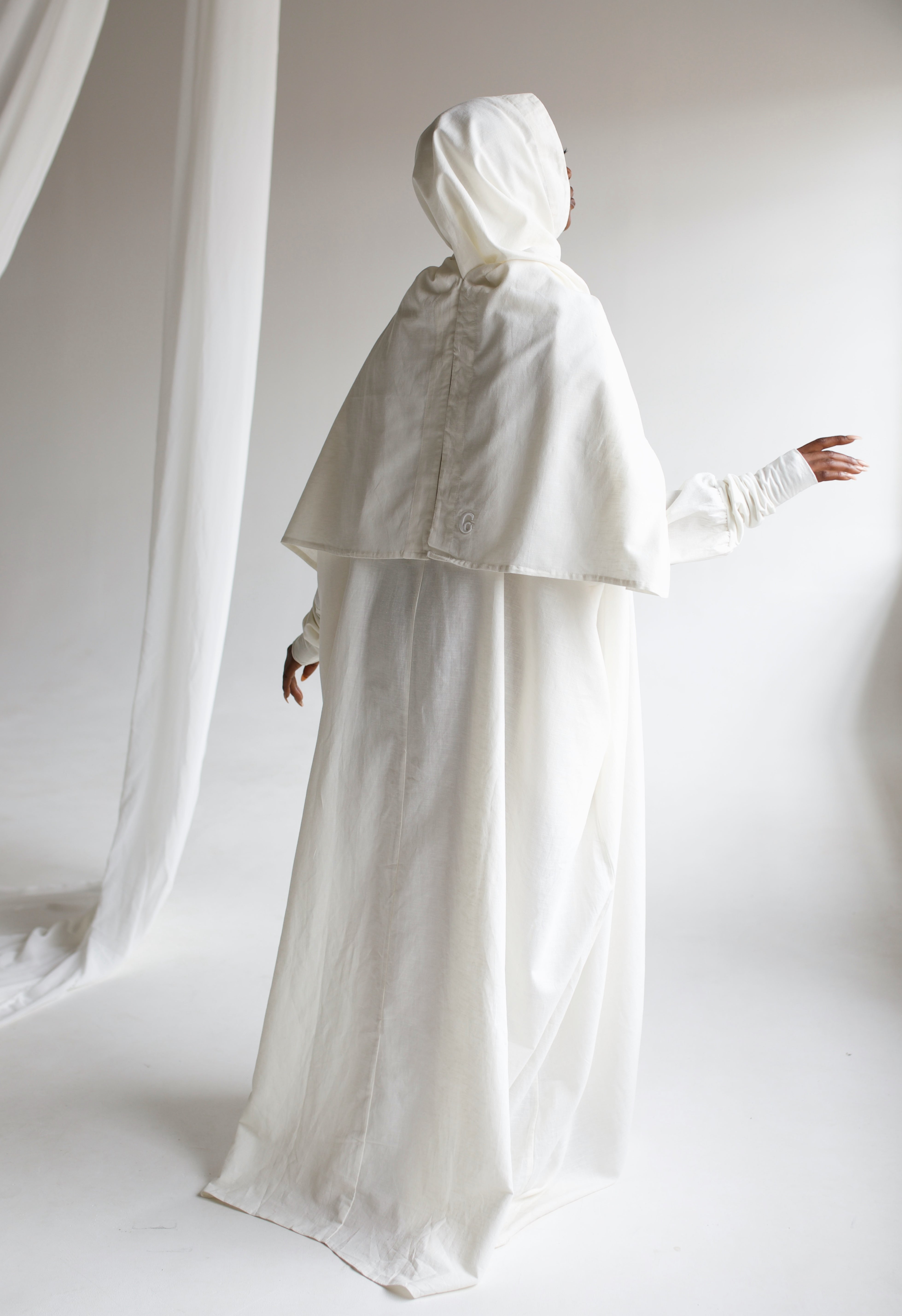 Ivory Linen Prayer Gown