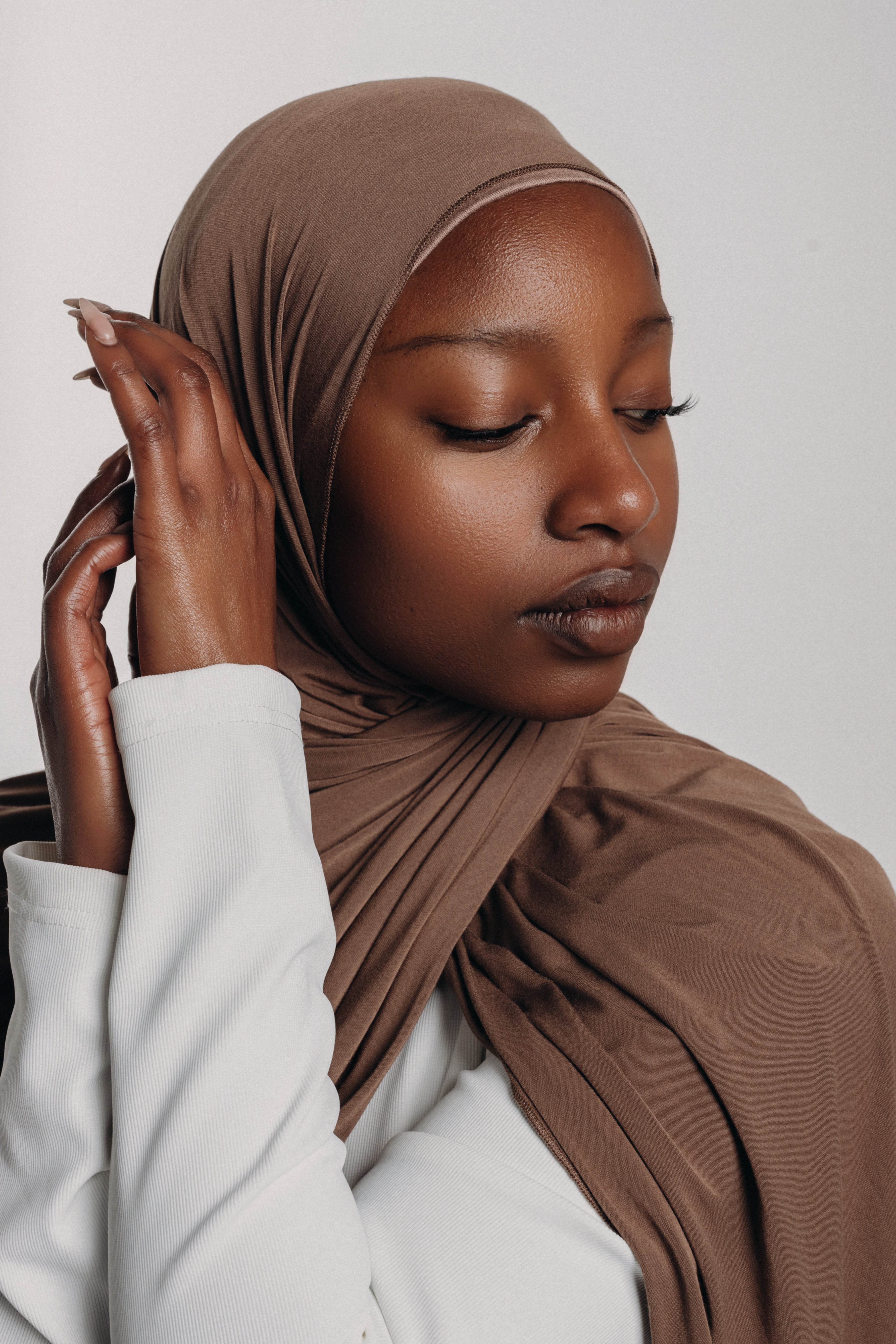 Bronze Bamboo Jersey Hijab