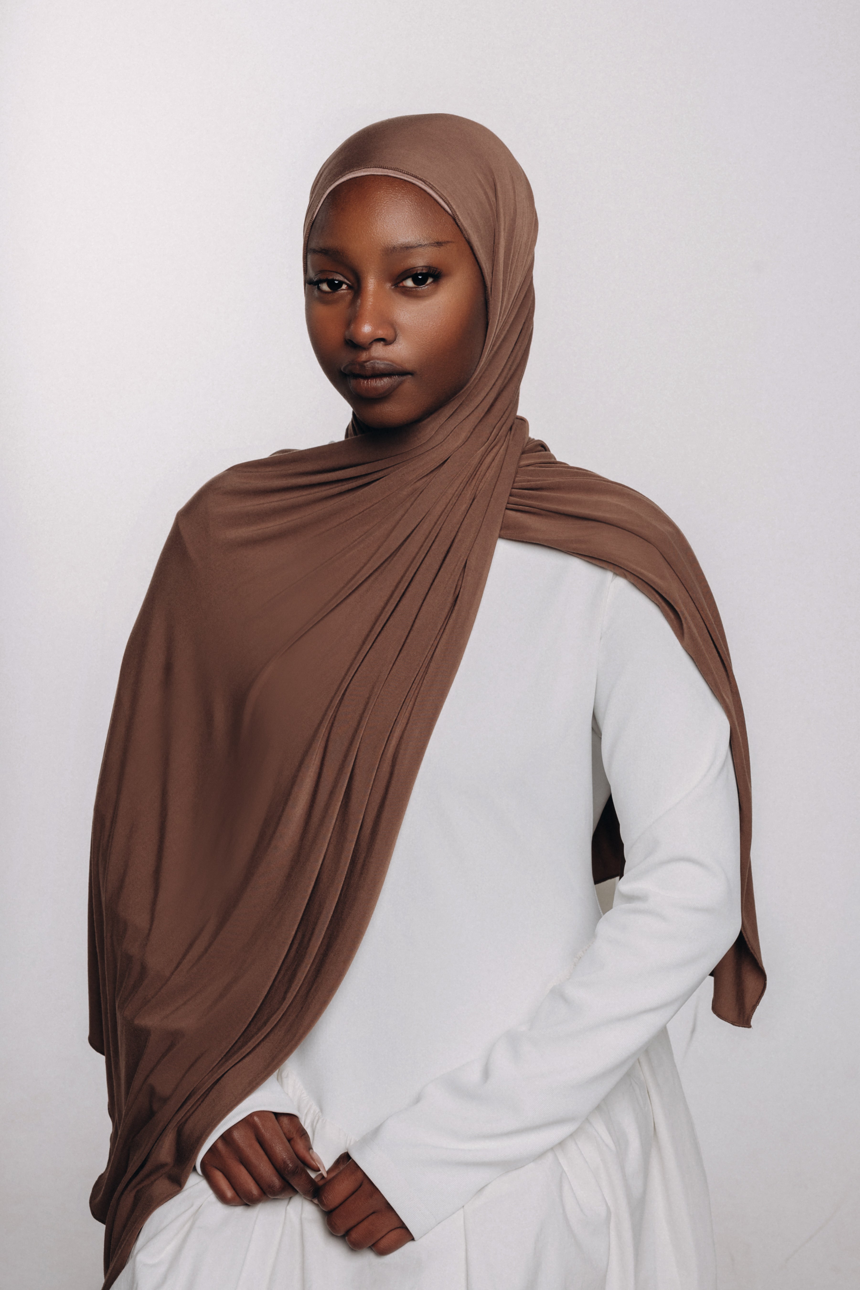 Bronze Bamboo Jersey Hijab