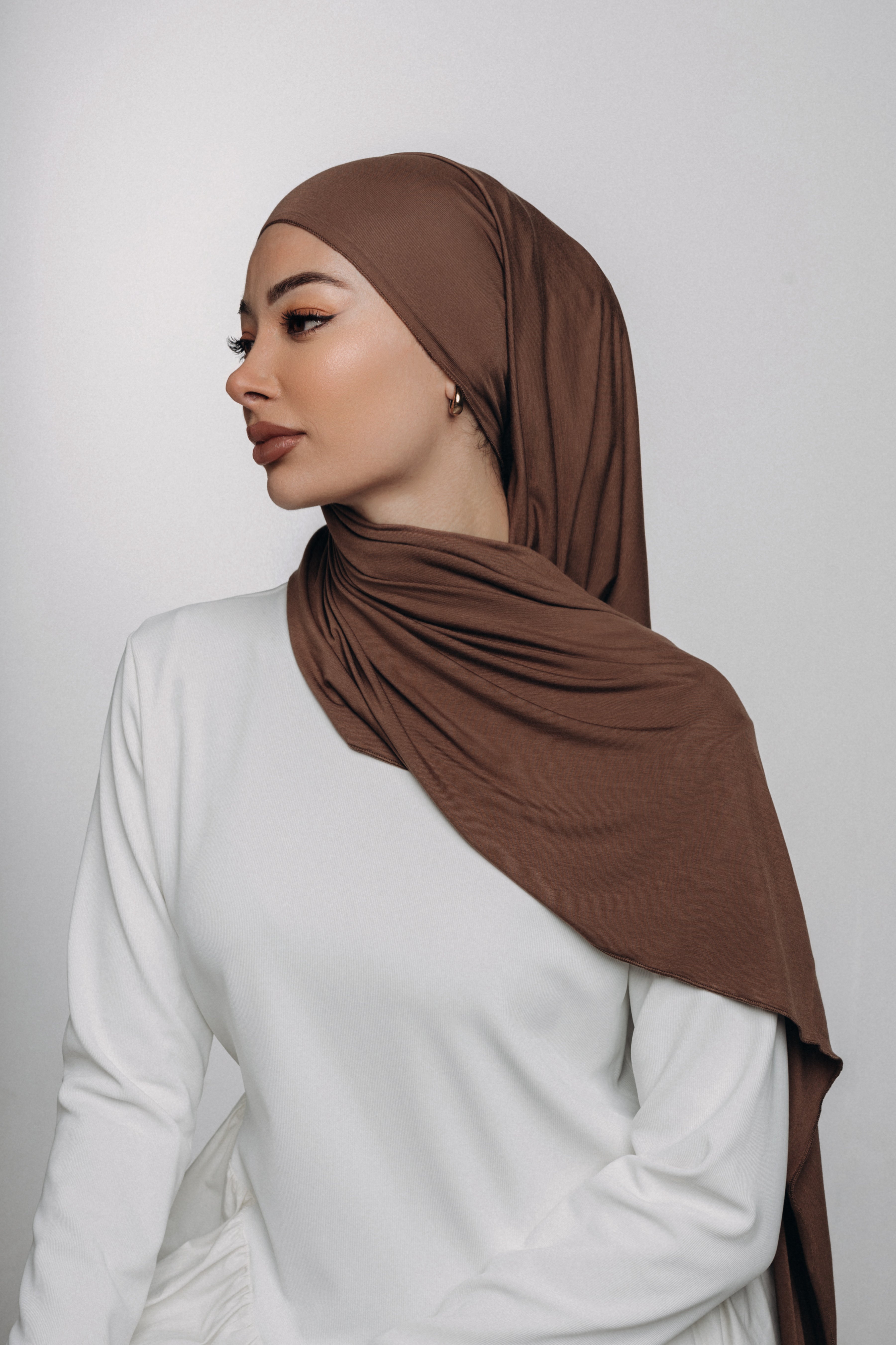 Bronze Bamboo Jersey Hijab