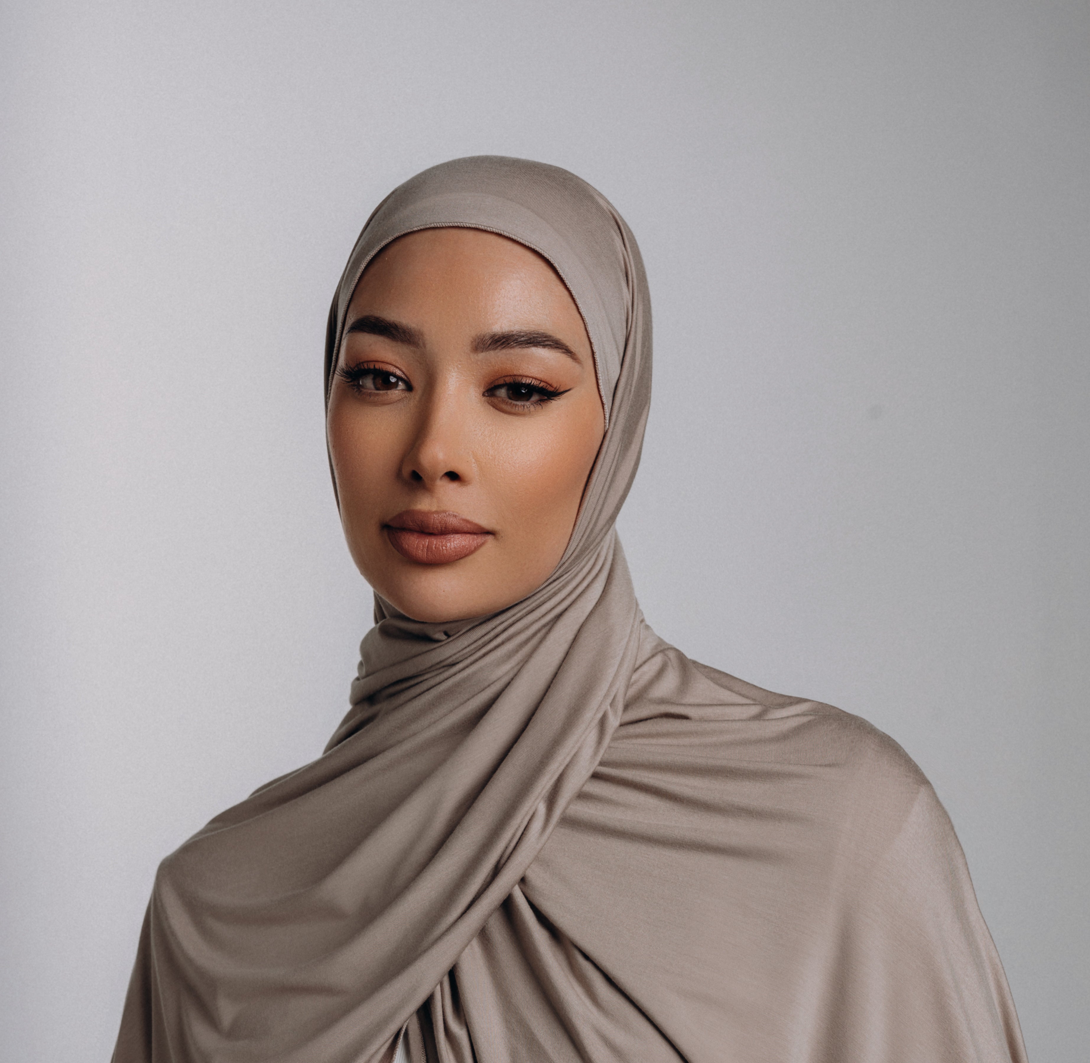 Stone Bamboo Jersey Hijab