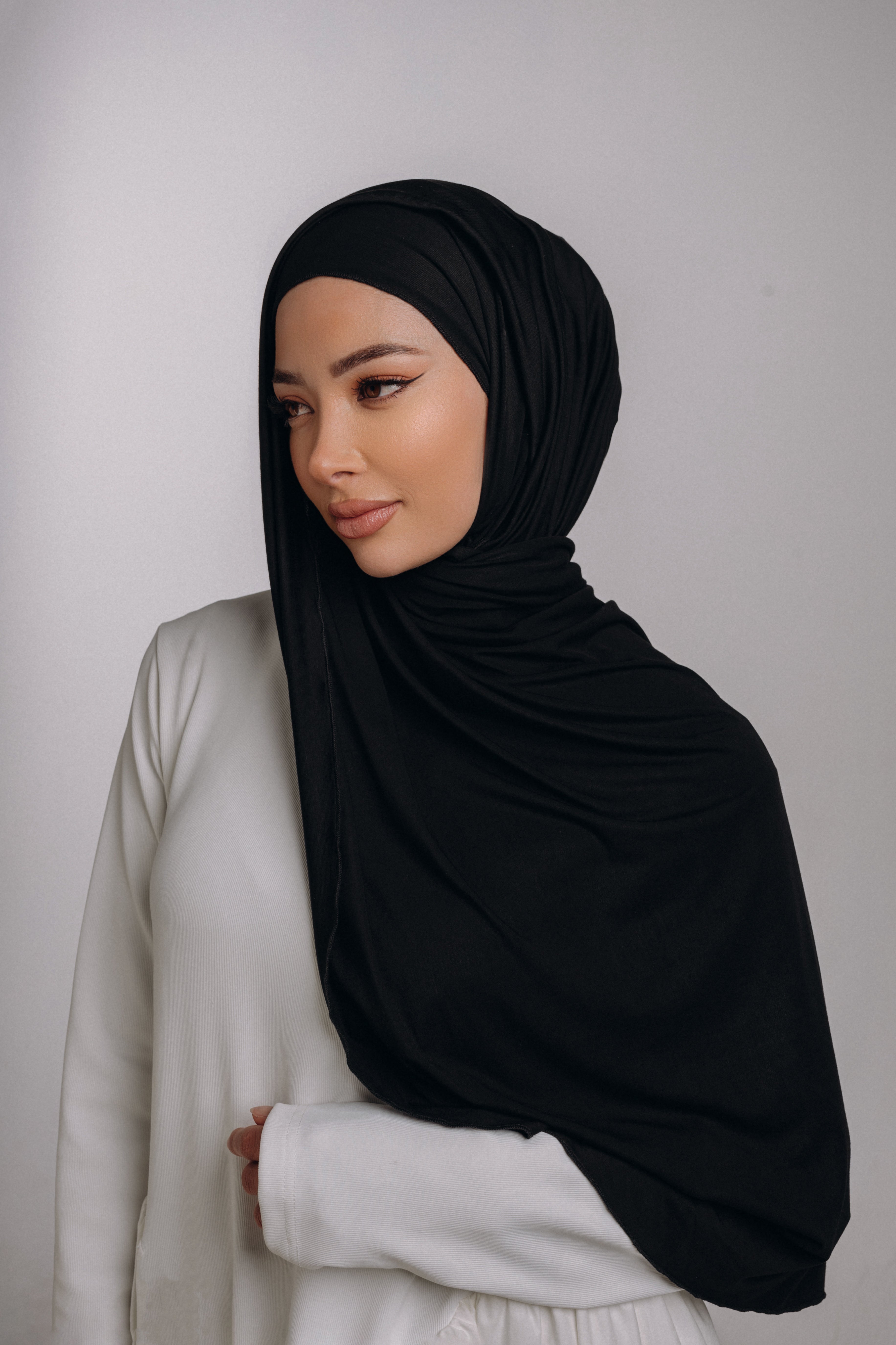Ink Bamboo Jersey Hijab