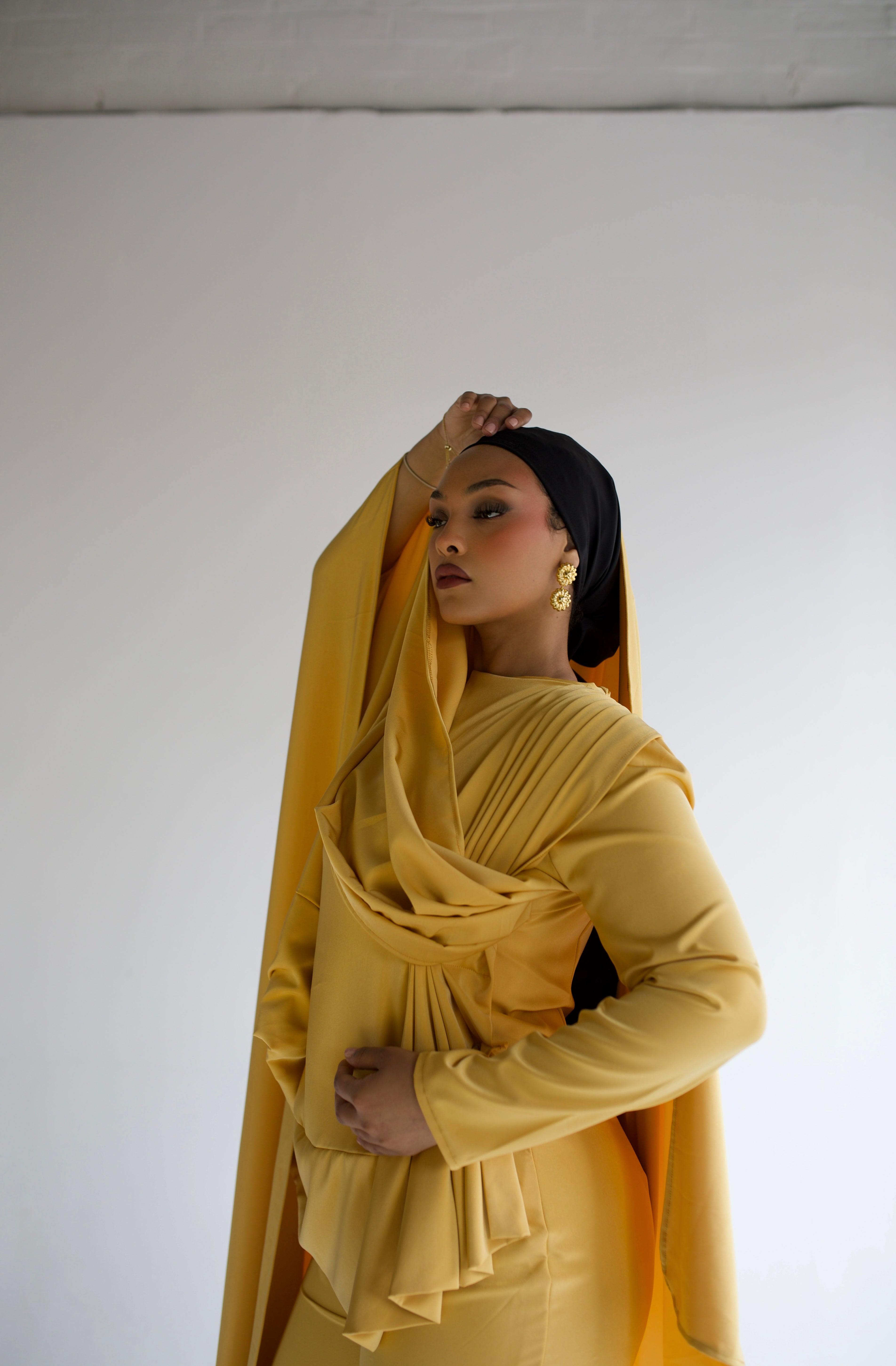 Atelier Model Raya Gown- Golden Yellow