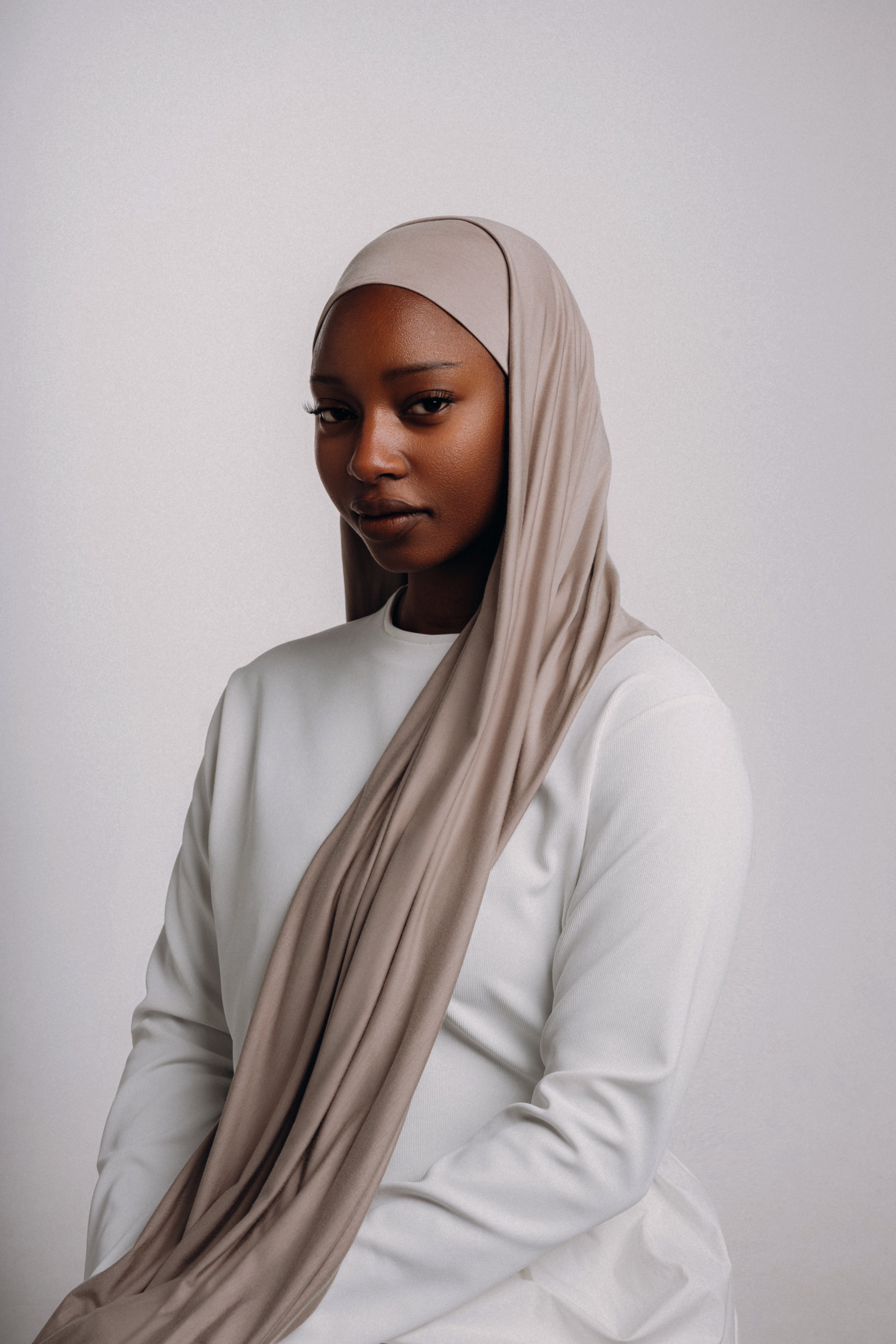 Stone Bamboo Jersey Hijab