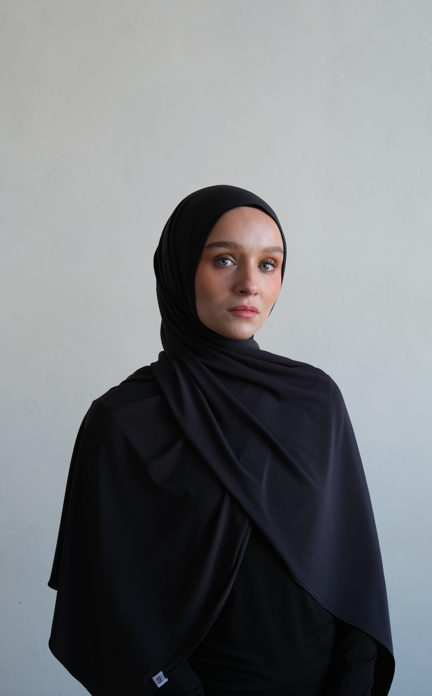 CARBON VELVET SMOOTH FLUID JERSEY HIJAB