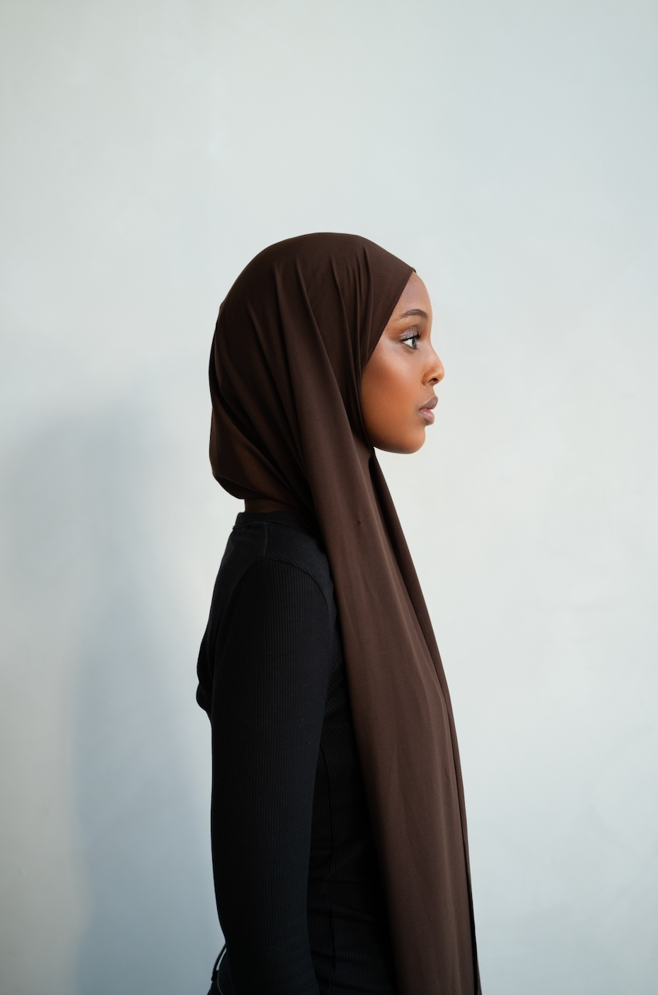 MOLTEN TRUFFLE SMOOTH FLUID JERSEY HIJAB