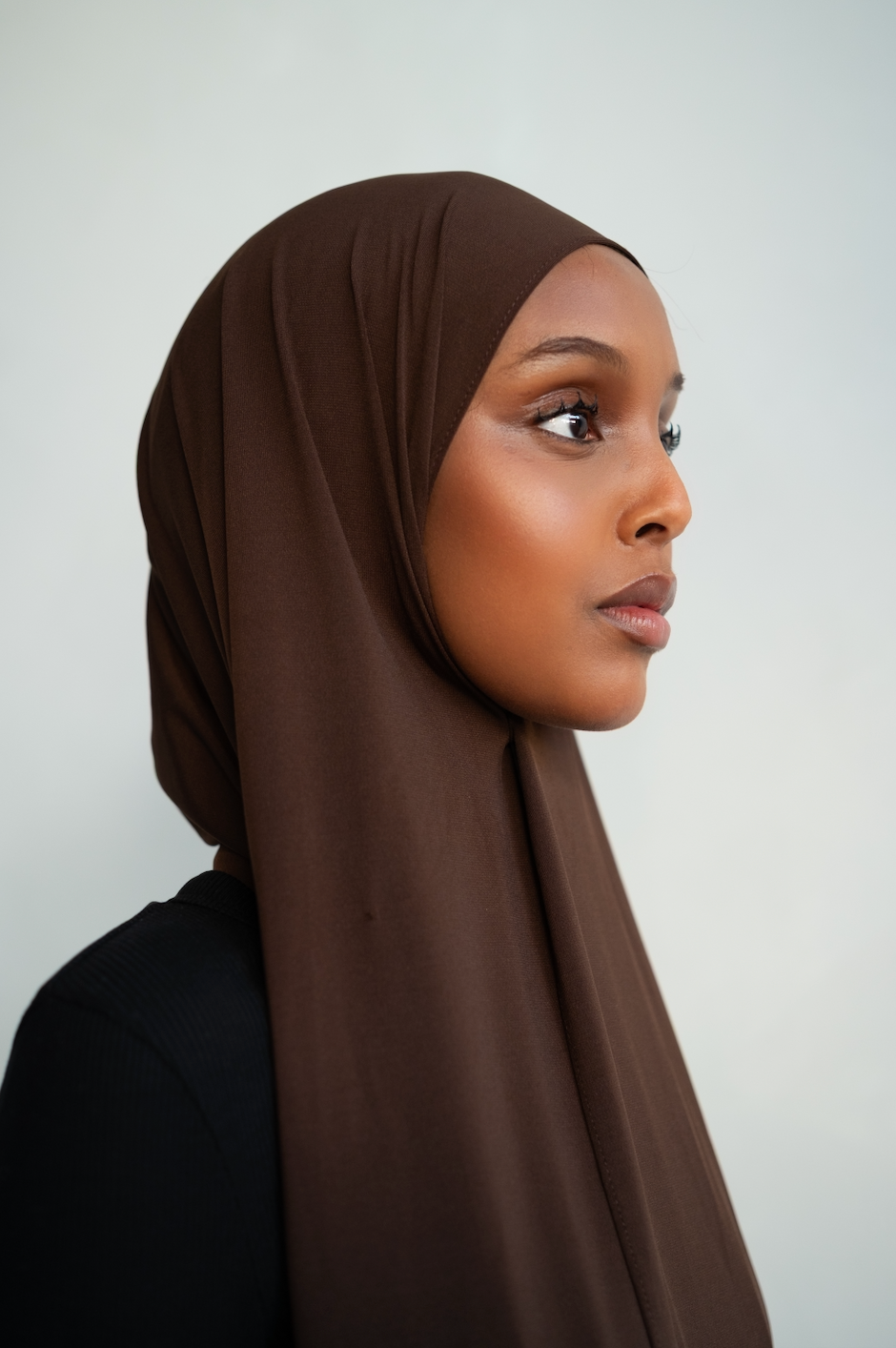 MOLTEN TRUFFLE SMOOTH FLUID JERSEY HIJAB