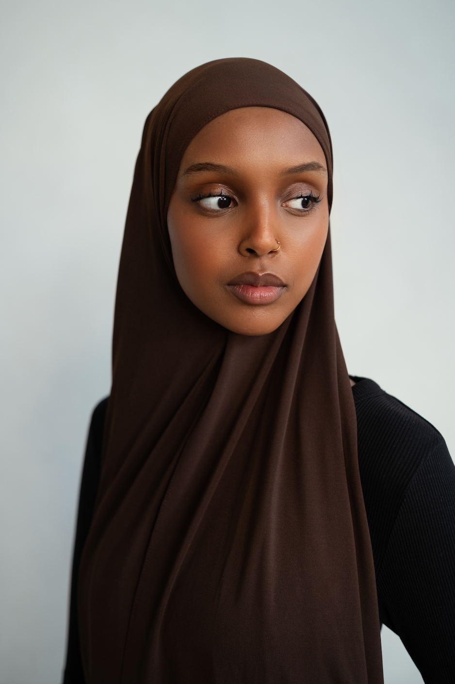 MOLTEN TRUFFLE SMOOTH FLUID JERSEY HIJAB