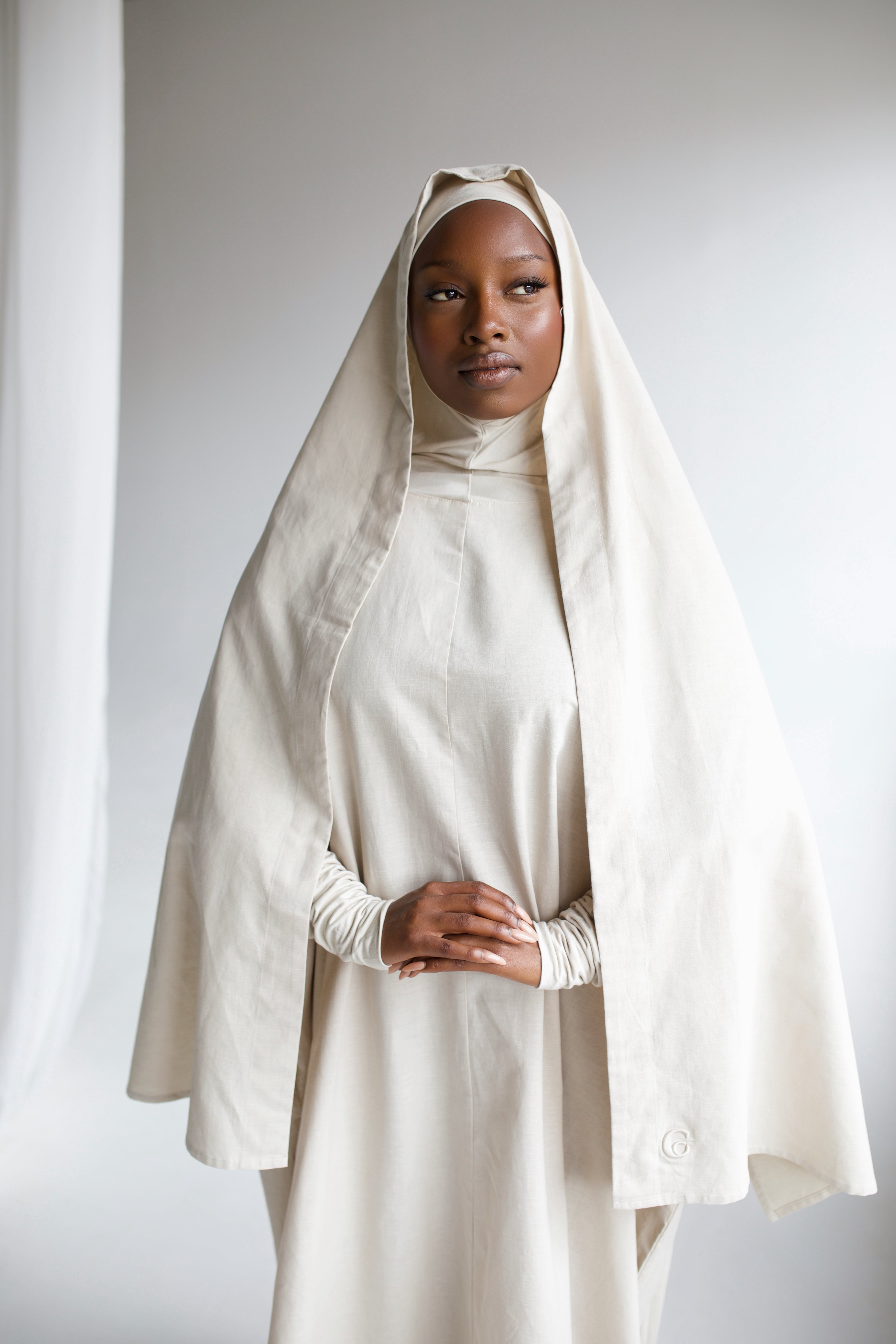 Oat Linen Prayer Gown