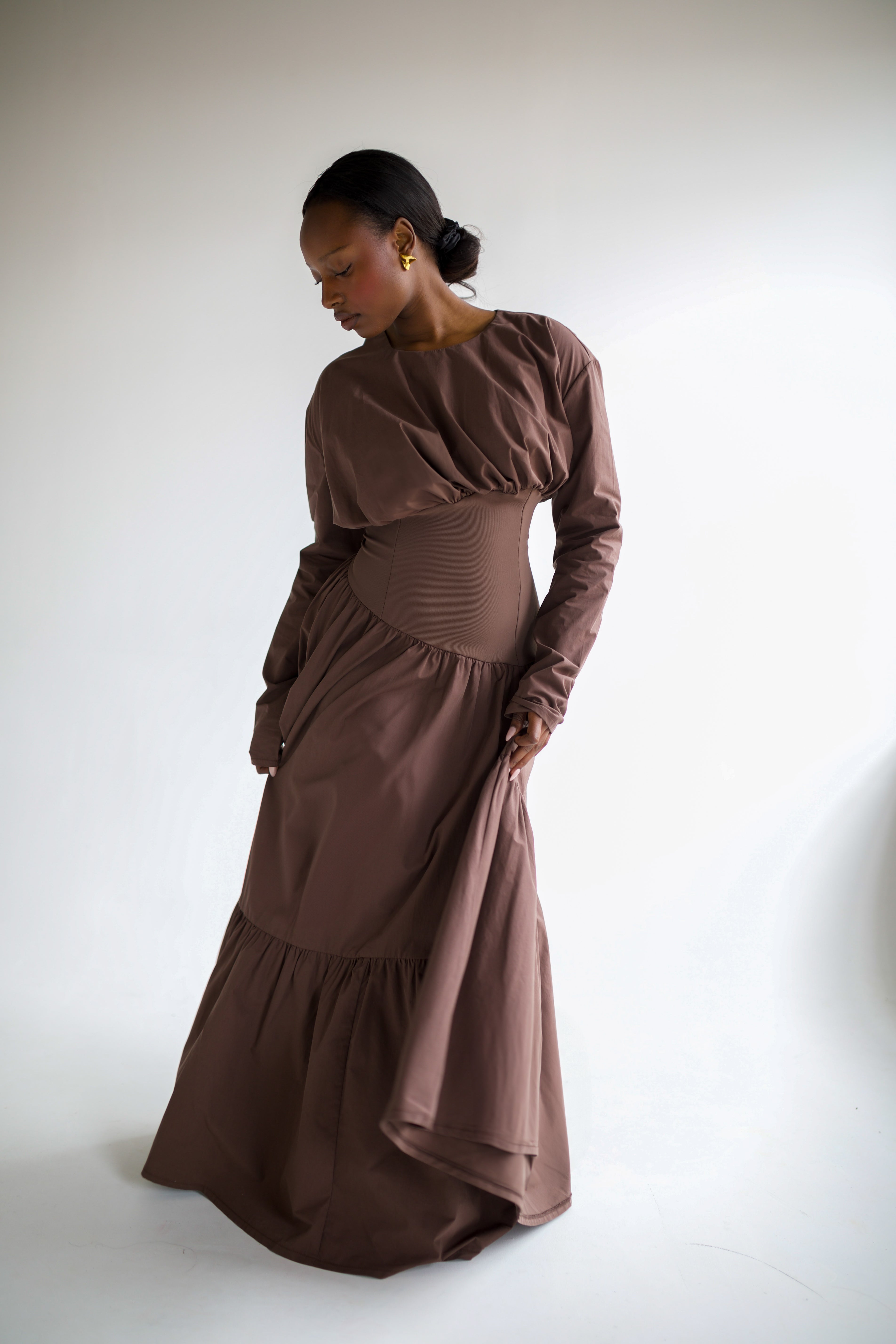 Liyana Dress - Brown