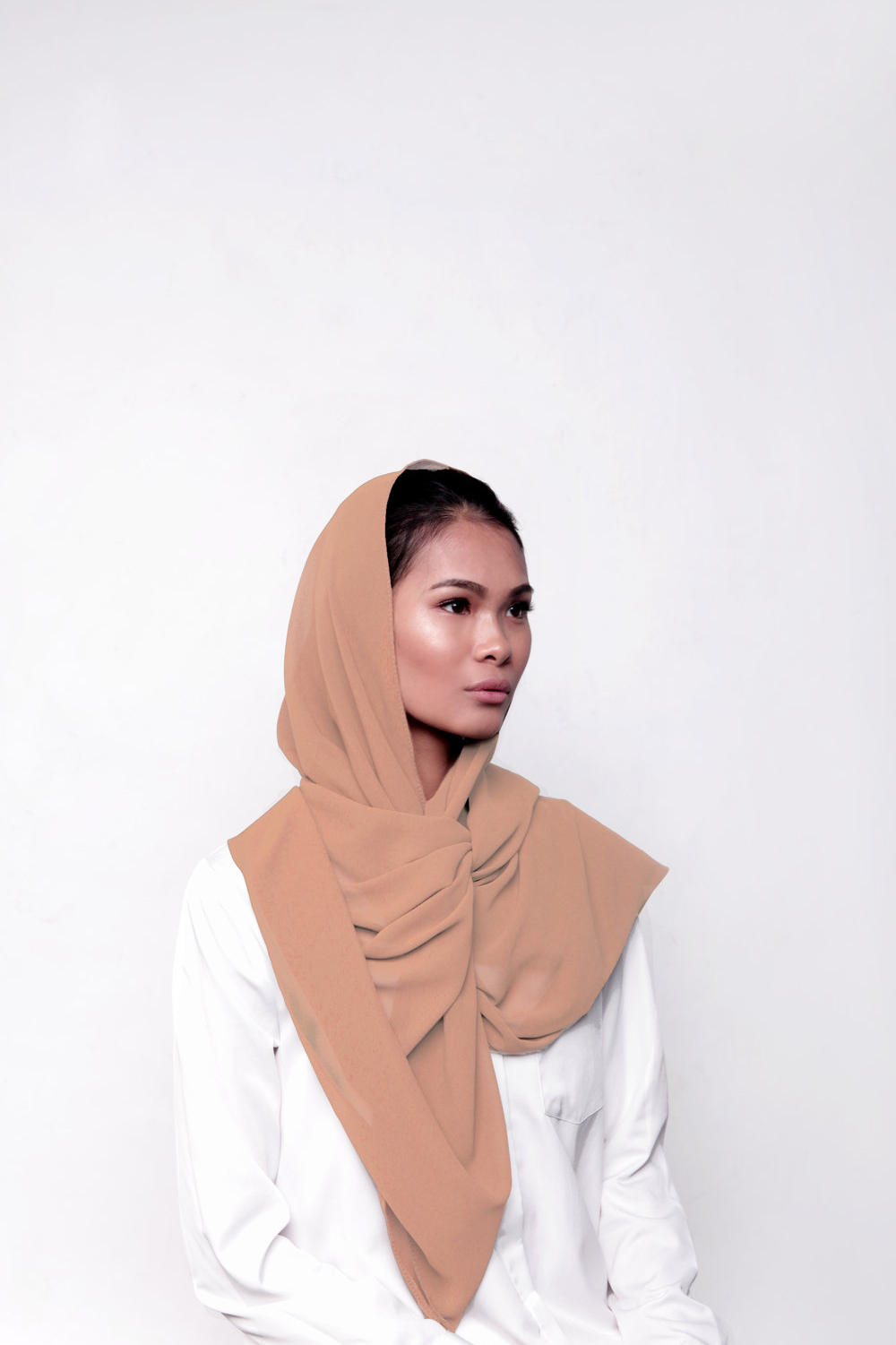 Alhambra Camel Chiffon Hijab