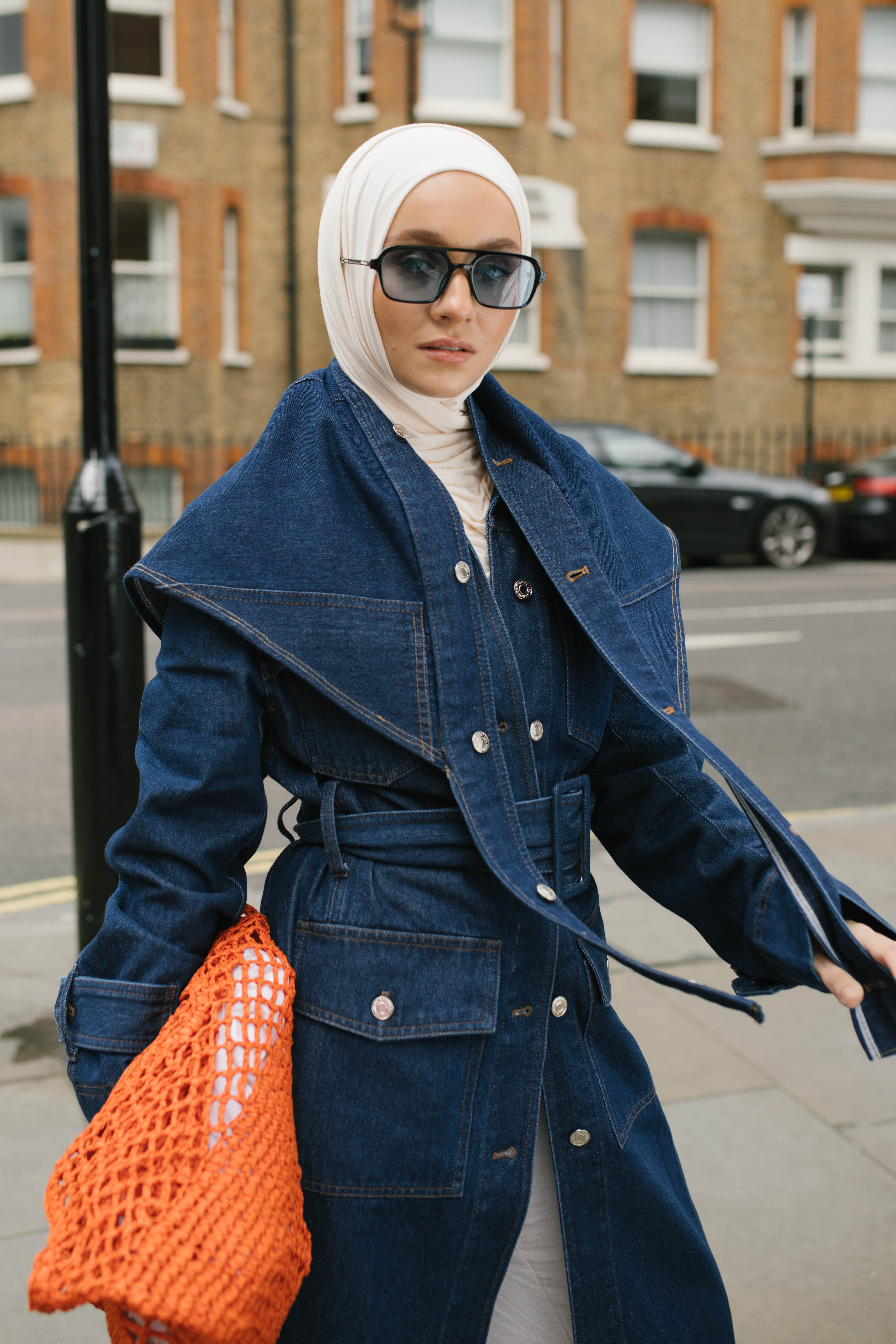 Denim Trench Coat