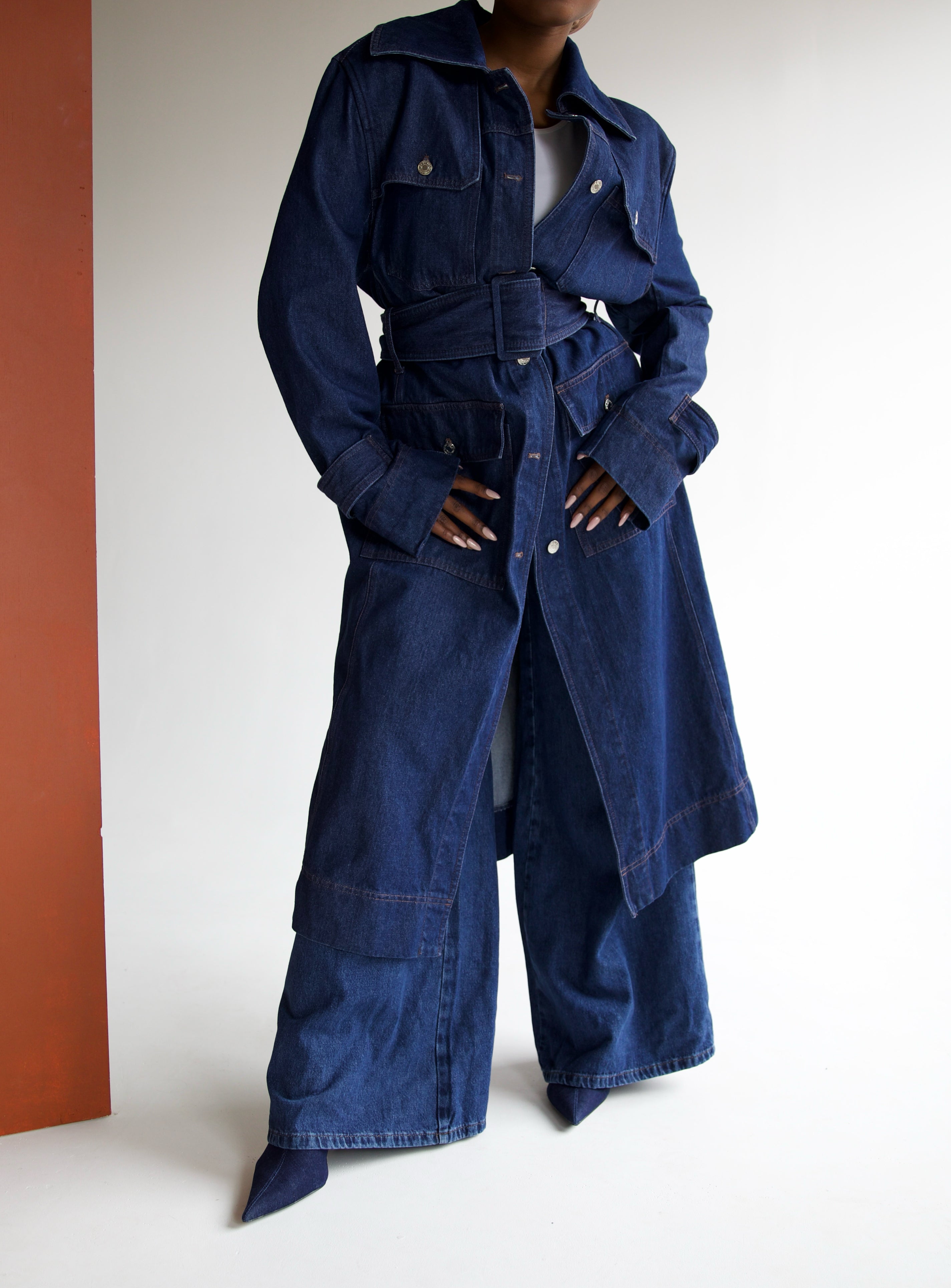 Denim Trench Coat