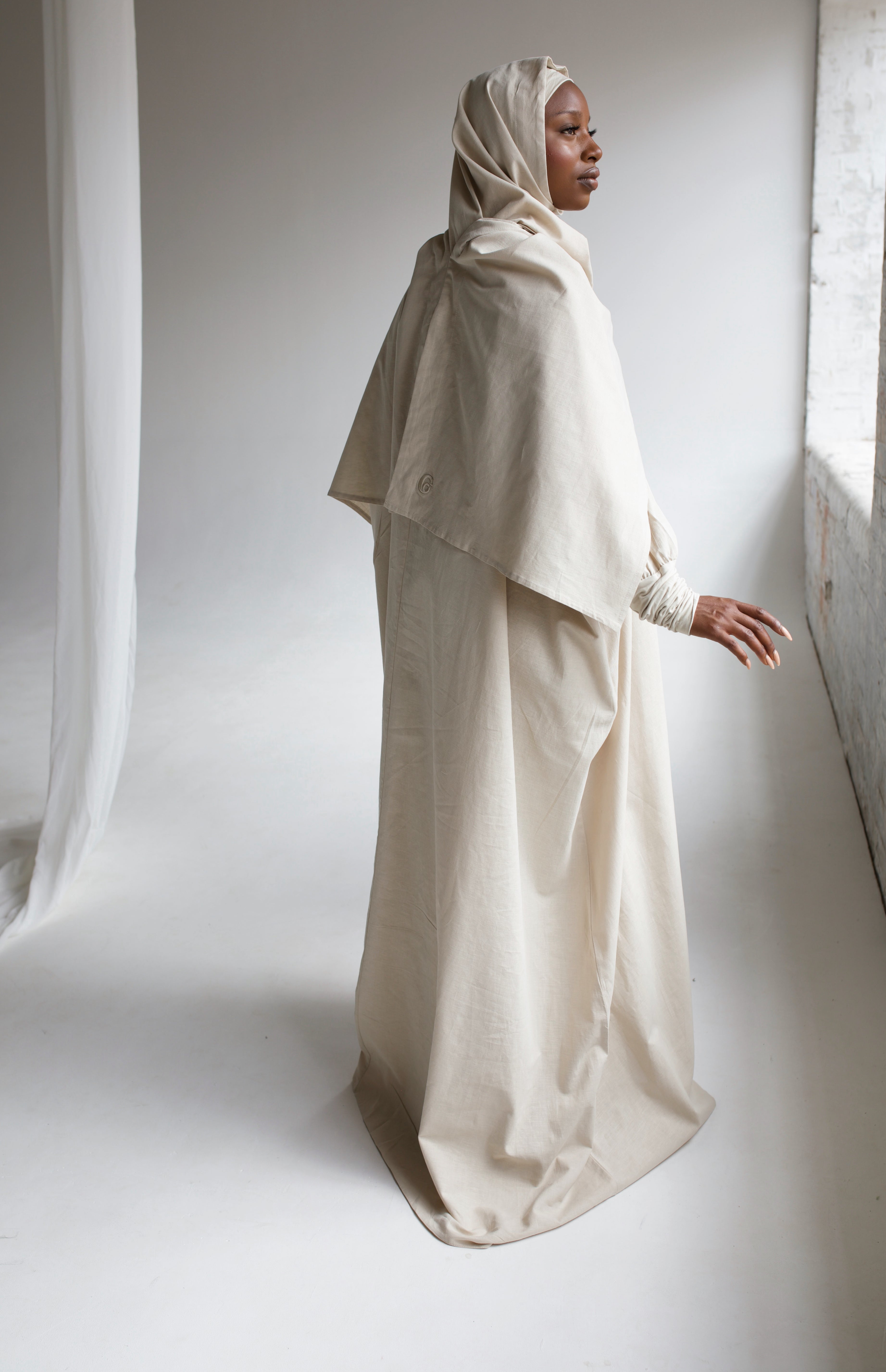 Oat Linen Prayer Gown