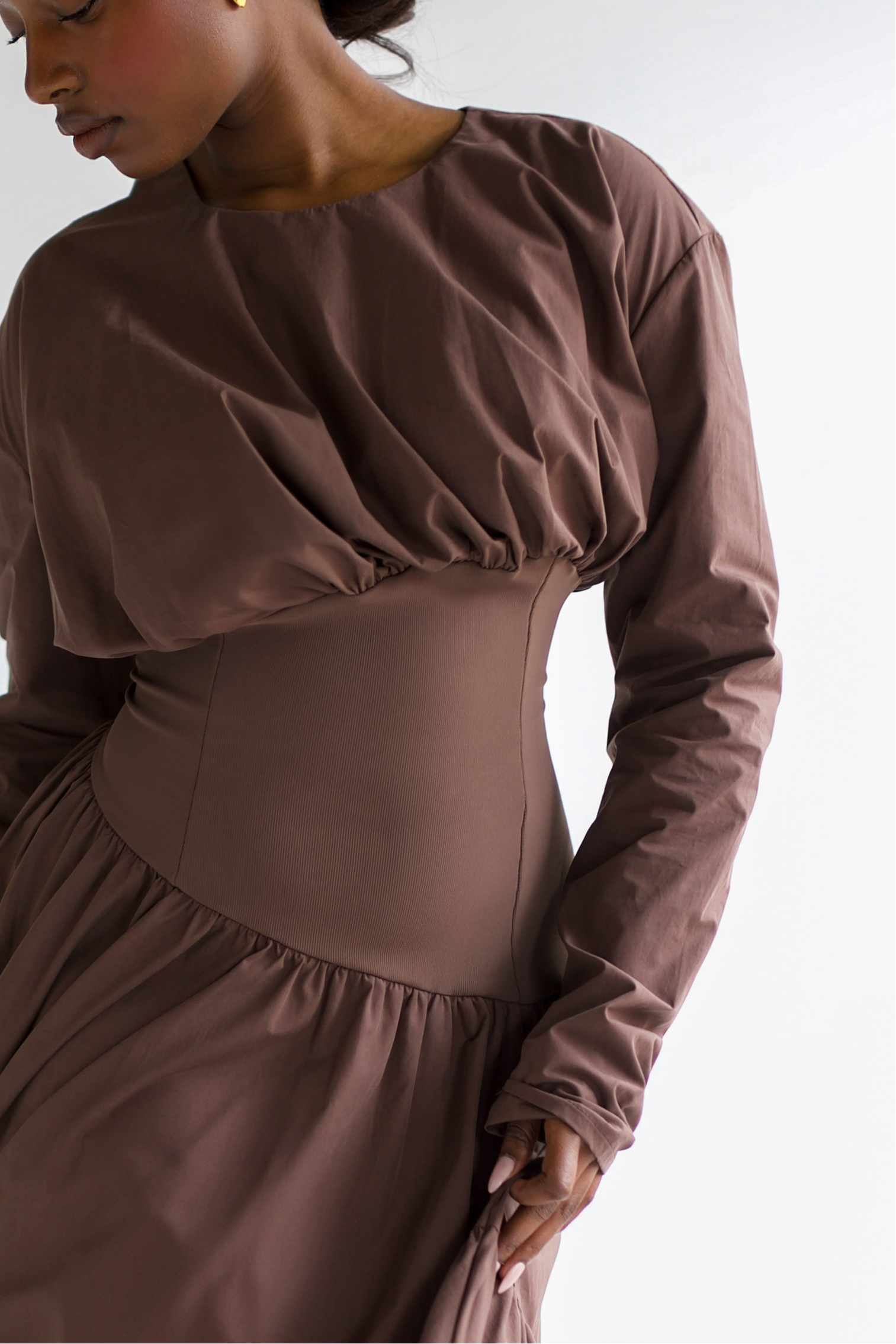 Liyana Dress - Brown