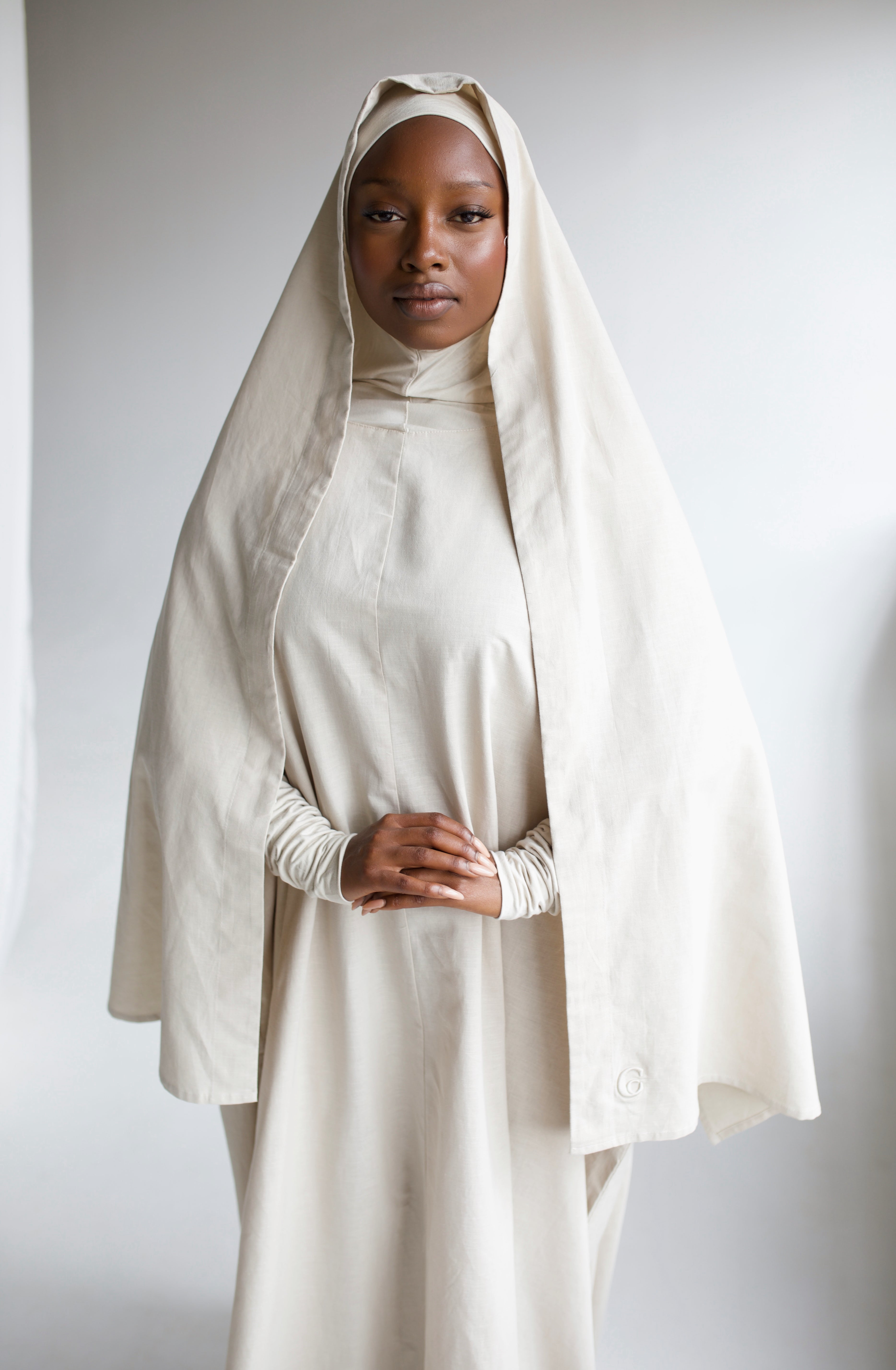 Oat Linen Prayer Gown