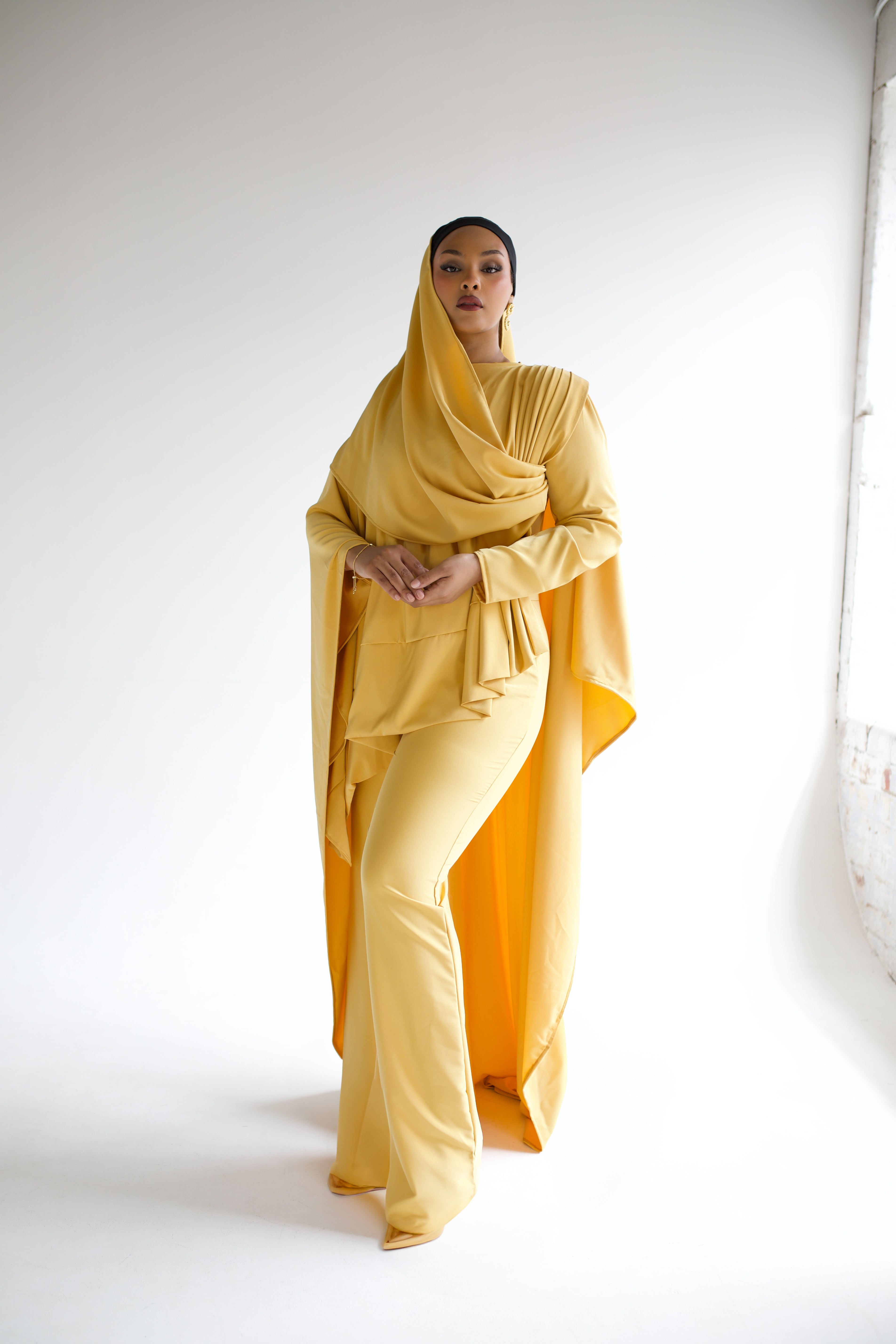 Atelier Model Raya Gown- Golden Yellow