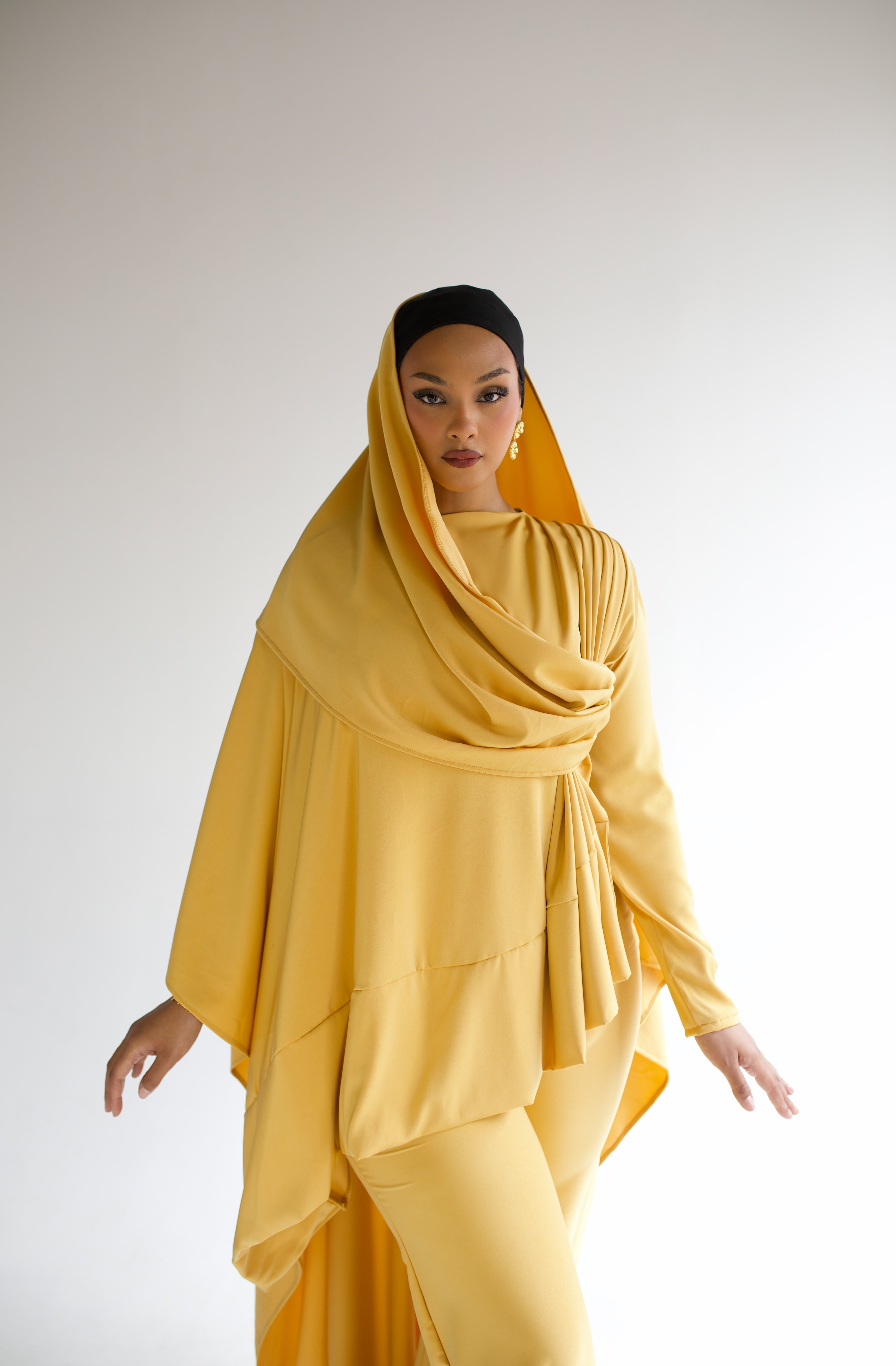 Atelier Model Raya Gown- Golden Yellow