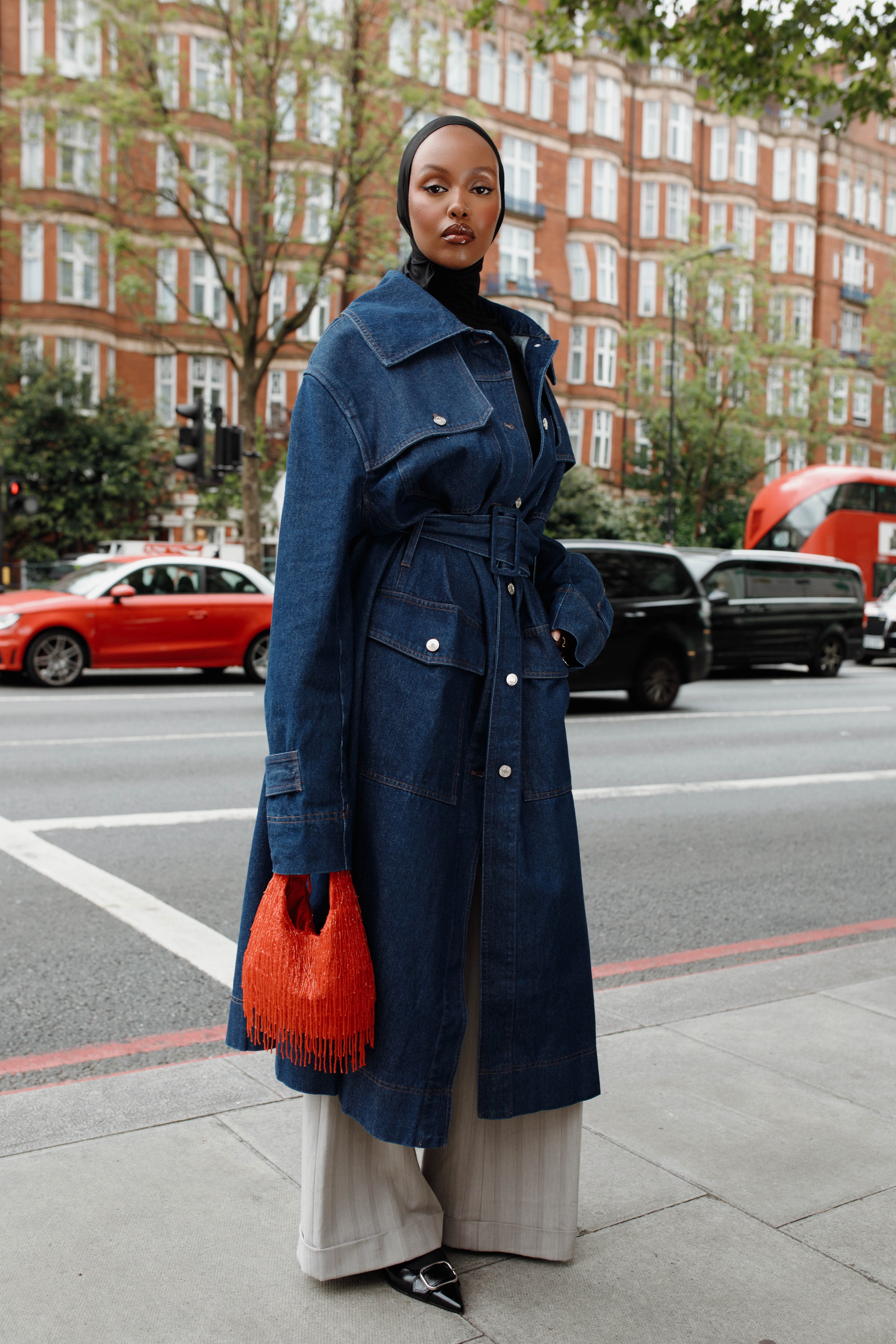 Denim Trench Coat