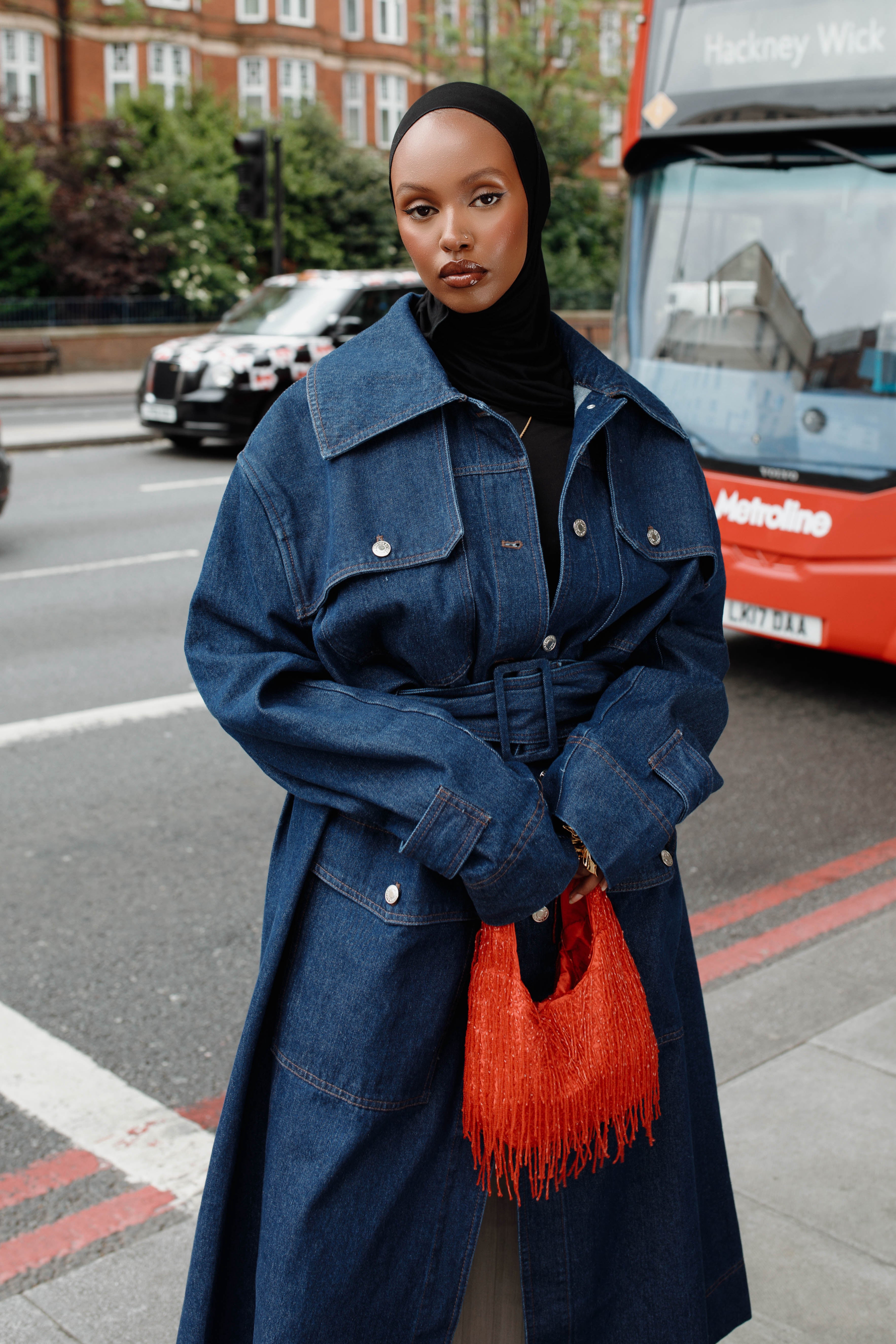 Denim Trench Coat