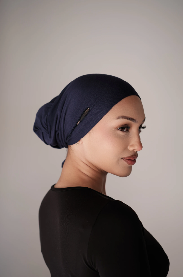 *NEW* Amara Navy Premium Hijab Undercap