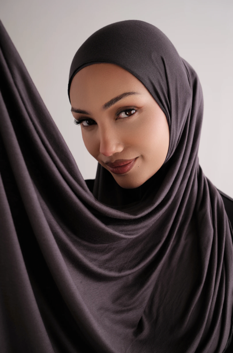 *NEW* Charcoal Lite Premium Jersey Hijab