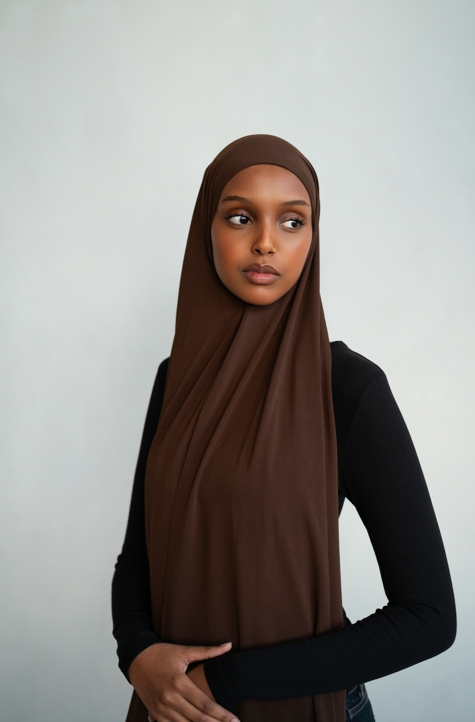 MOLTEN TRUFFLE SMOOTH FLUID JERSEY HIJAB