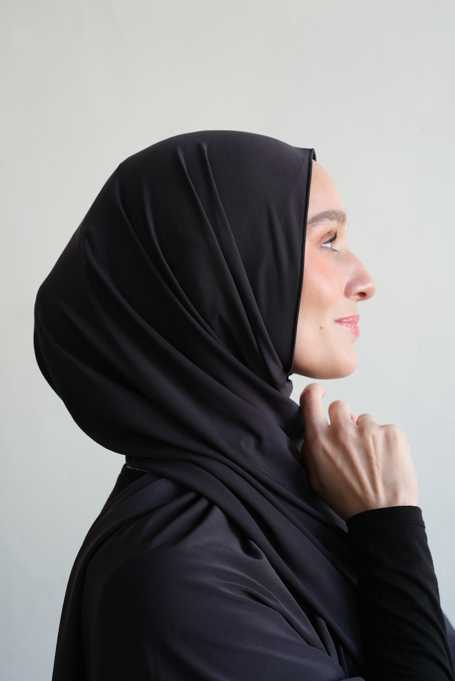 CARBON VELVET SMOOTH FLUID JERSEY HIJAB