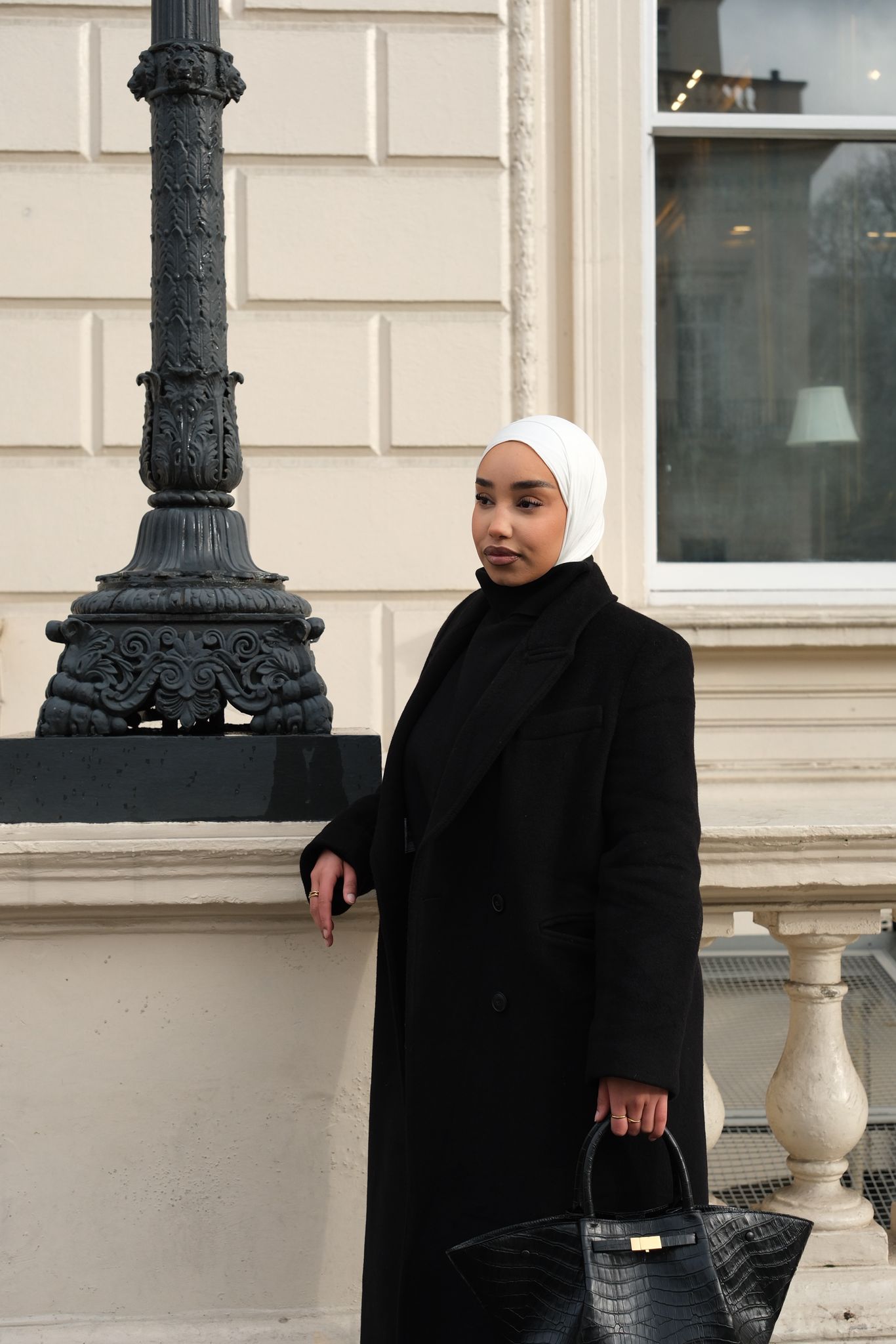 Oyster White Bamboo Jersey Hijab